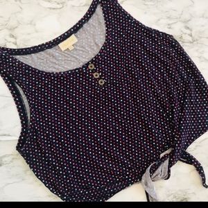 ModCloth Polka Dot Plus Size Cropped Tank Top